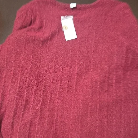 Nine West Burgundy Sweater with Gold Button Details - Picture 6 of 9